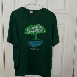 Madison Green Kids Tee with Earth Run Graphic